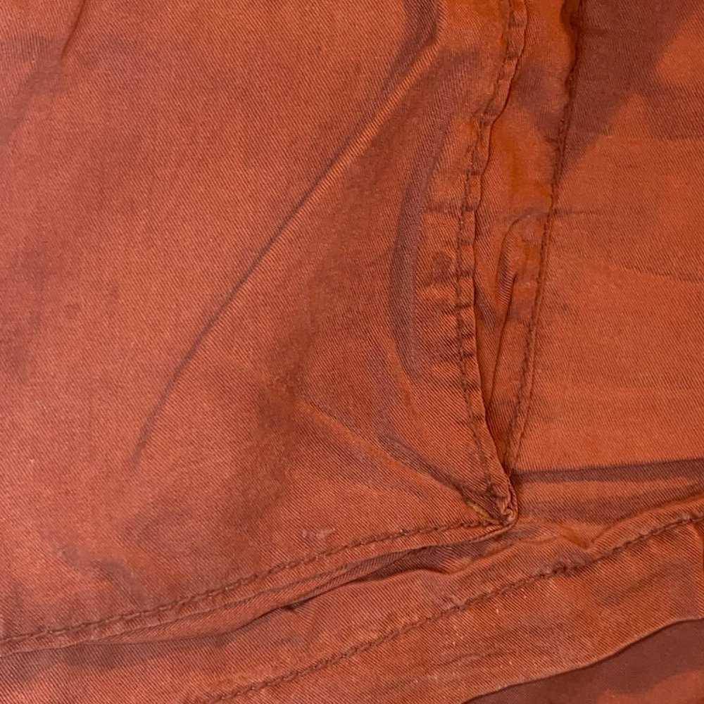 Free People Shorts Rust Red Size 4 Waist Tie Breathable Summer Earthy Boho - Picture 3 of 4